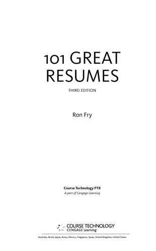 101 Great Resumes