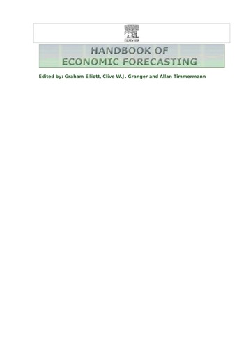 Handbook of economic forecasting