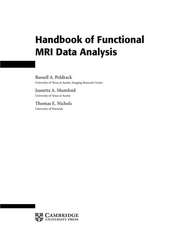Handbook of Functional MRI Data Analysis