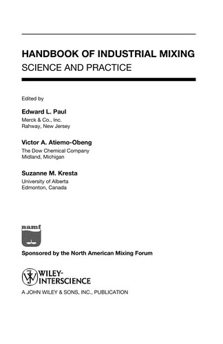 Handbook of Industrial Mixing
