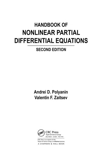 Handbook of Nonlinear Partial Differential Equations