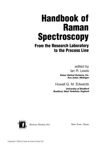 Handbook of Raman spectroscopy