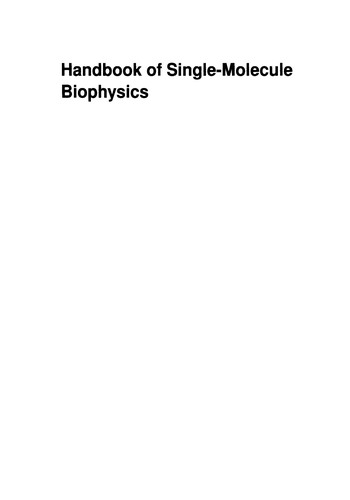 Handbook of Single-Molecule Biophysics