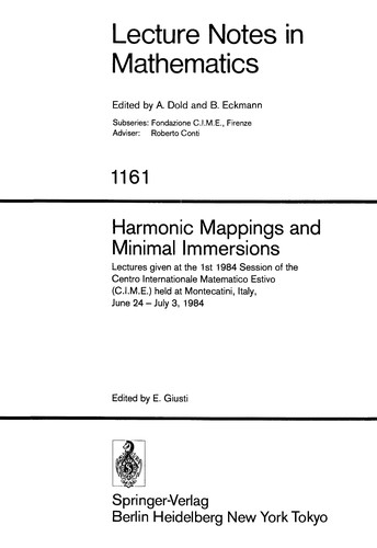 Harmonic mappings and minimal immersions