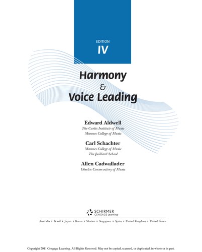 Harmony & Voice Leading