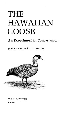 The Hawaiian goose
