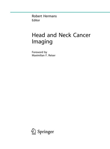 Head and Neck Cancer Imaging