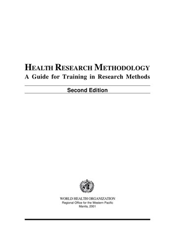 Health Research Methodology