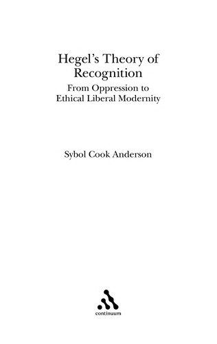 Hegel's theory of recognition