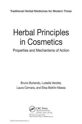 Herbal Principles in Cosmetics