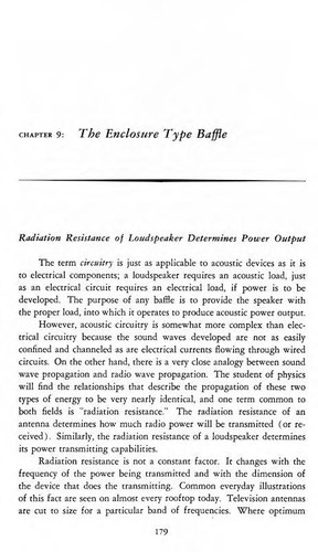 Hi-fi Loudspeakers and Enclosures