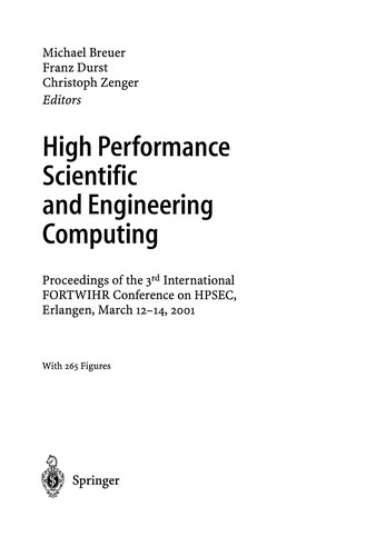 High Performance Scientific And Engineering Computing
