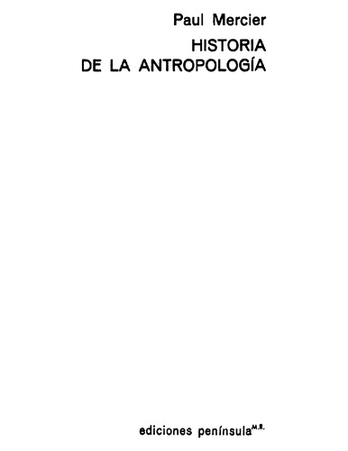 Historia de la antropología