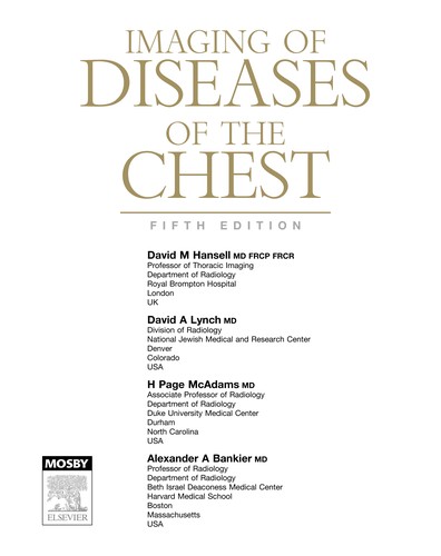 Imaging of diseases of the chest