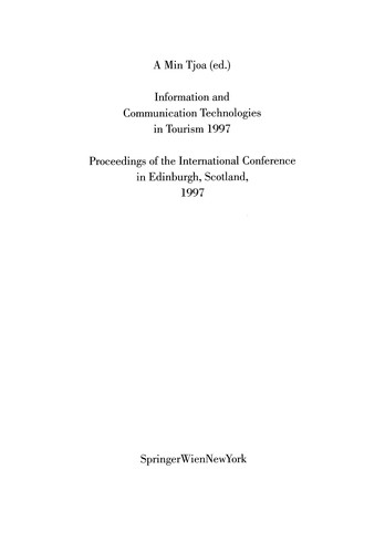 Information and Communication Technologies in Tourism 1997