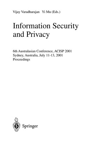 Information Security and Privacy