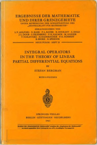 Integral operators in the theory of linear partial differential equations