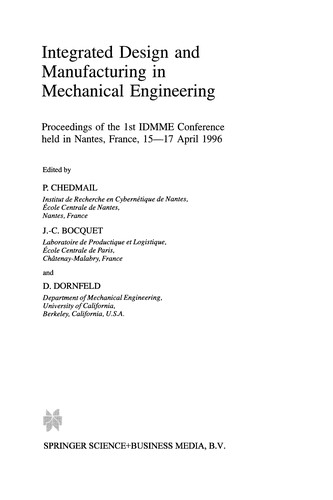 Integrated Design and Manufacturing in Mechanical Engineering