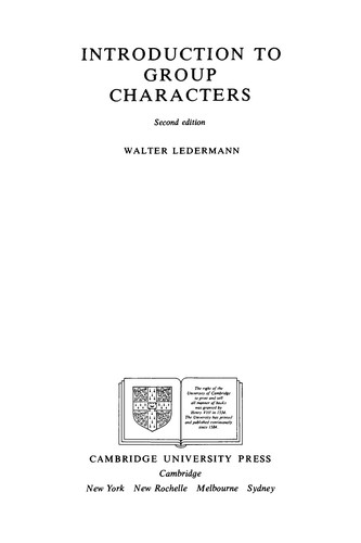 Introduction to Group Characters