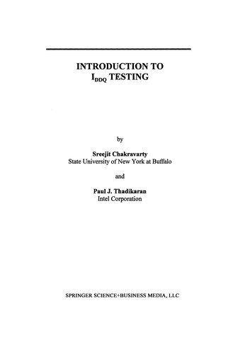 Introduction to IDDQ Testing