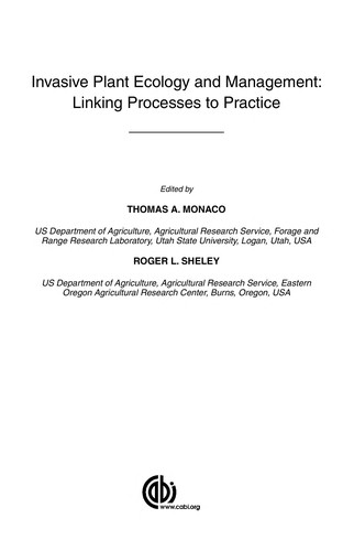 Invasive Plant Ecology and Management