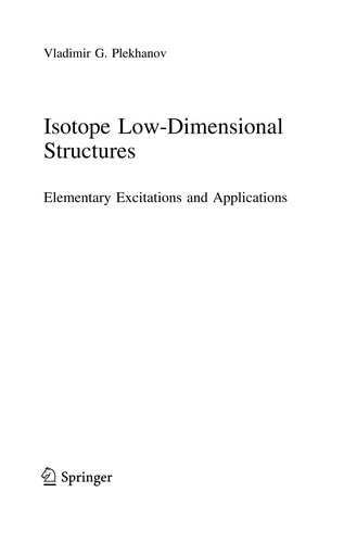 Isotope low-dimensional structures