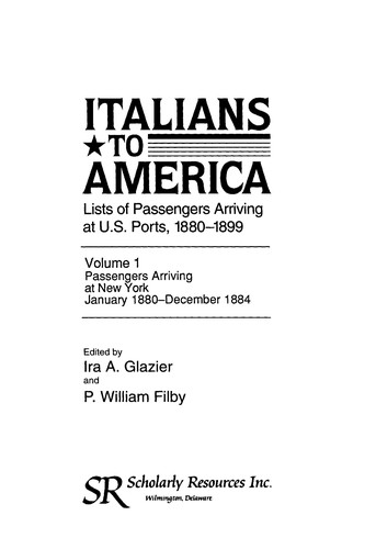 Italians to America