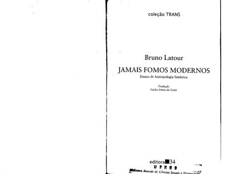 Jamais fomos modernos