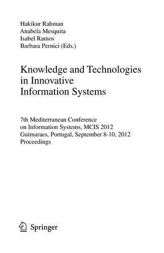 Knowledge and Technologies in Innovative Information Systems