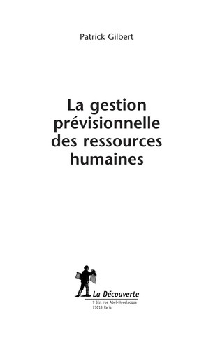La gestion prévisionnelle des ressources humaines