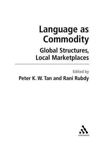 Language as Commodity