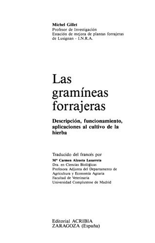 Gramineas Forrajeras, Las