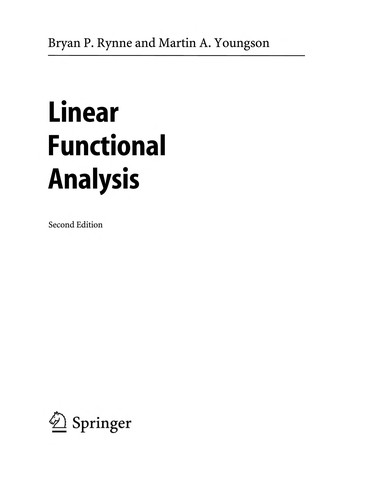 Linear Functional Analysis