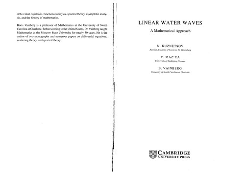 Linear Water Waves
