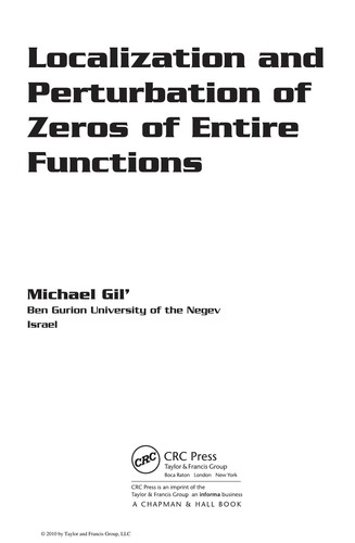 Localization and Perturbation of Zeros of Entire Functions