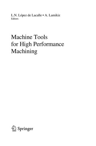 Machine Tools for High Performance Machining