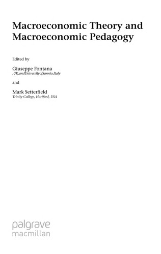 Macroeconomic theory and macroeconomic pedagogy