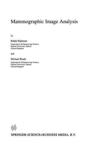 Mammographic Image Analysis