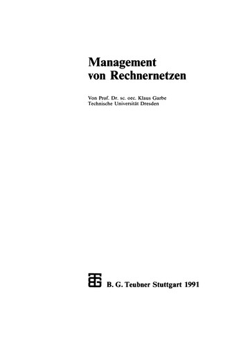 Management von Rechnernetzen