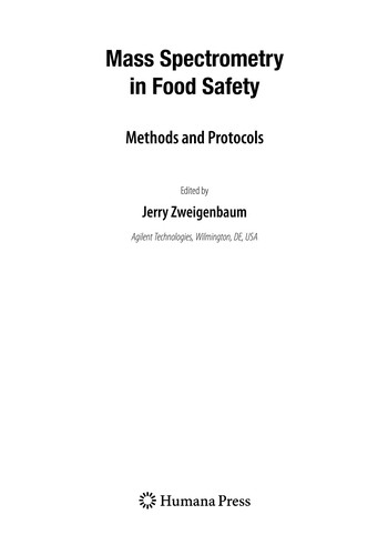 Mass Spectrometry in Food Safety