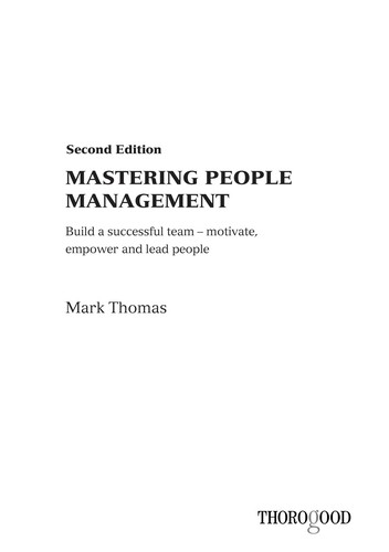 Mastering People Management