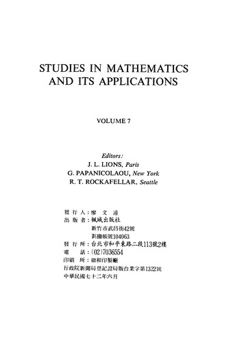 Mathematical Methods of Game and Economic Theory