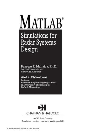 MATLAB Simulations for Radar Systems Design