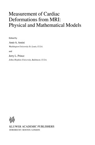 Measurement of Cardiac Deformations from MRI: Physical and Mathematical Models