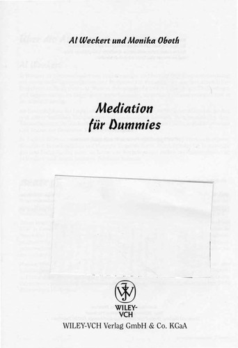 Mediation für Dummies