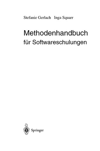 Methodenhandbuch für Softwareschulungen