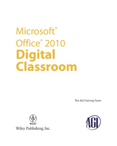 Microsoft Office 2010 Digital Classroom