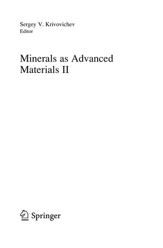 Minerals as Advanced Materials II