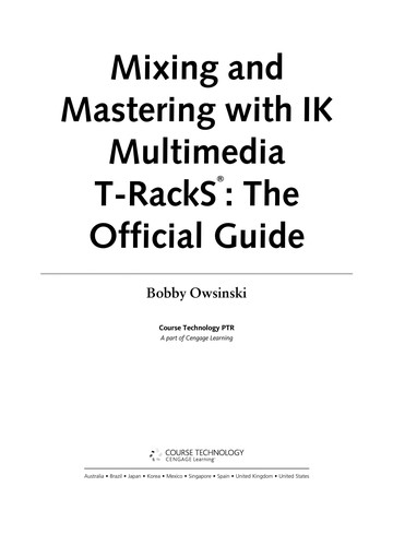 Mixing and Mastering with IK Multimedia T-RackS