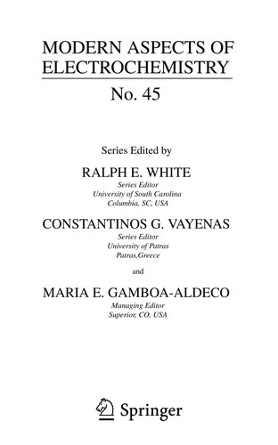 Modern Aspects of Electrochemistry, No. 45